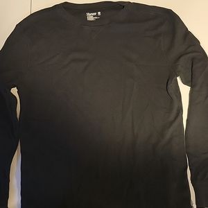 Hanes black long sleeve